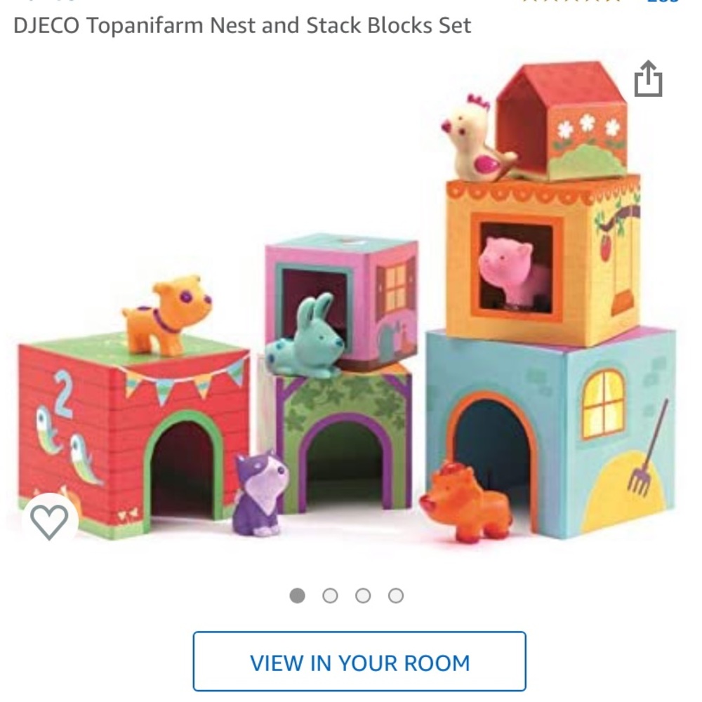djeco nesting and stacking animal blocks
